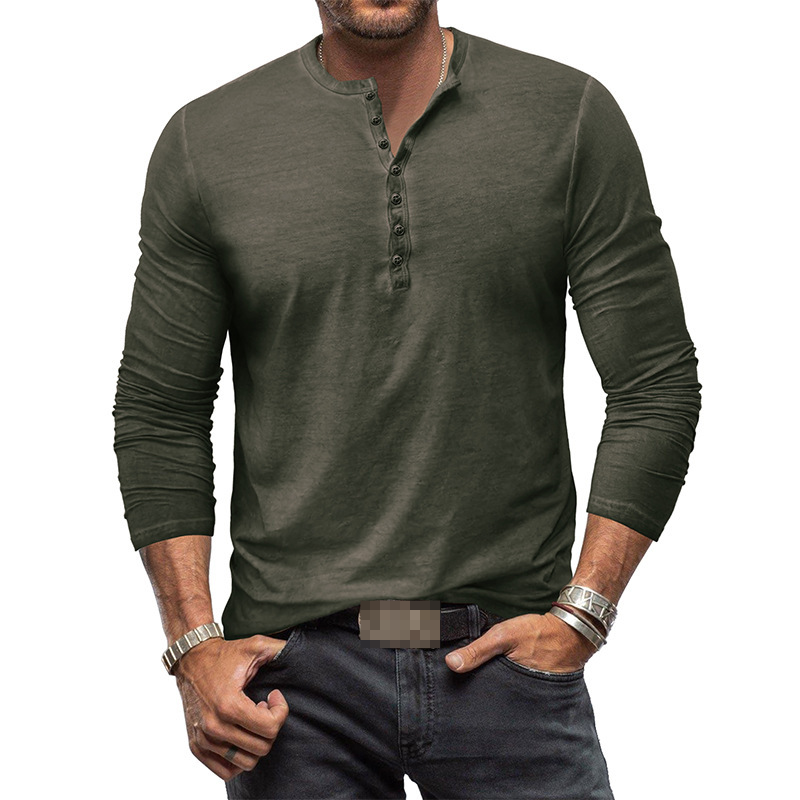 Henley-Shirt für Herren mit langen Ärmeln l Hilbert