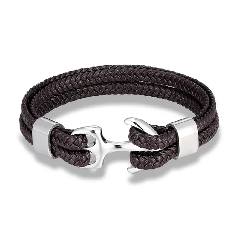 Marine Anker Lederarmband | Halston