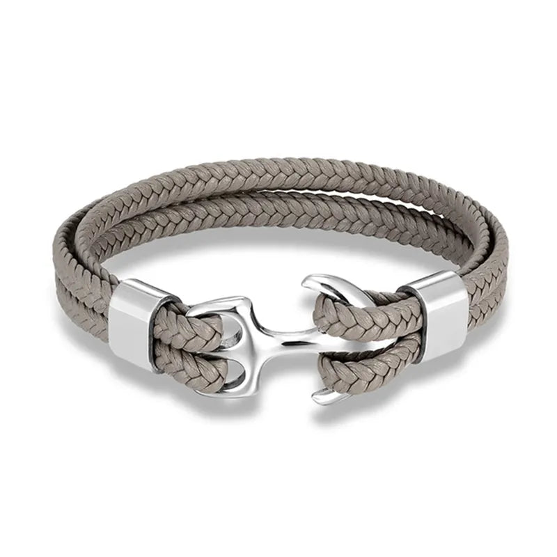 Marine Anker Lederarmband | Halston