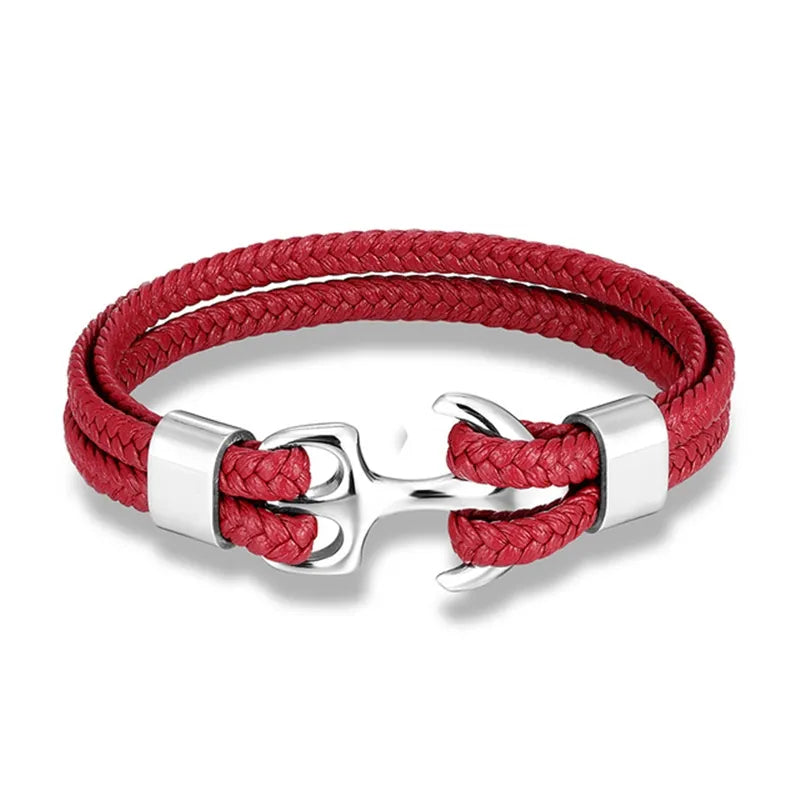 Marine Anker Lederarmband | Halston