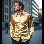 Krish l Herrenbluse aus Seide im Business-Stil